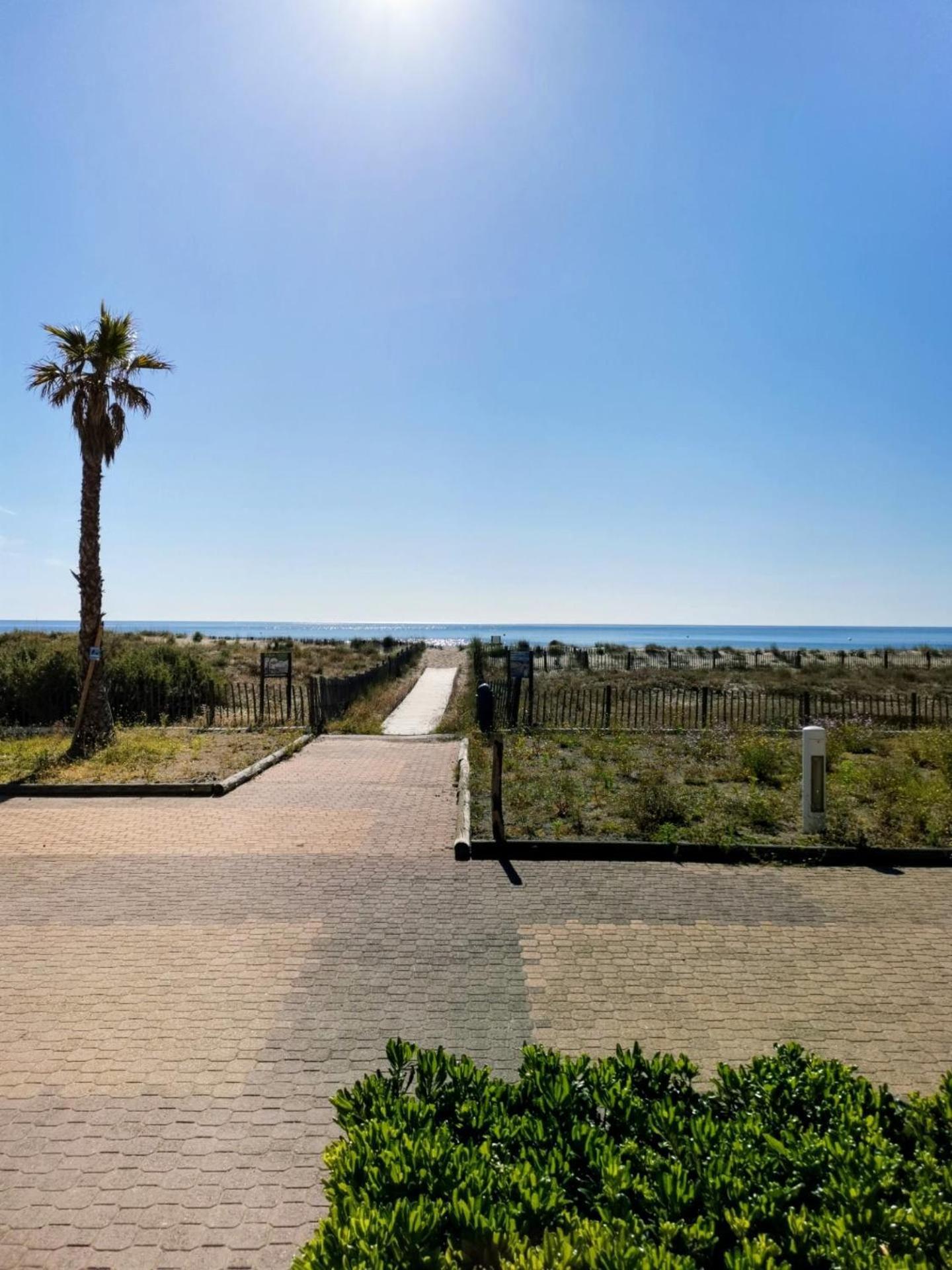 Appartement Vue Mer,Acces Direct Plage,Fibre,Clim,Parking Public Gratuit Le Barcares Exterior photo